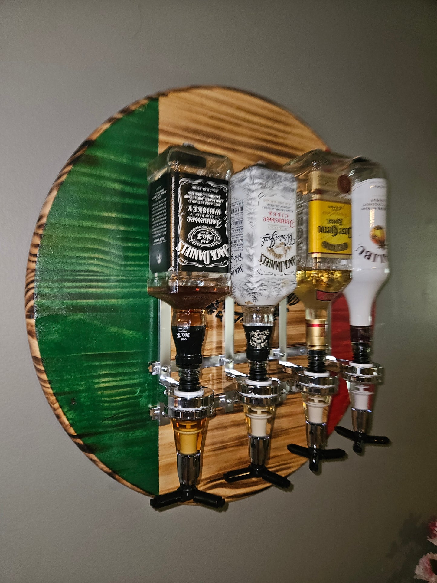 24" Mexico Flag Liquor Dispenser
