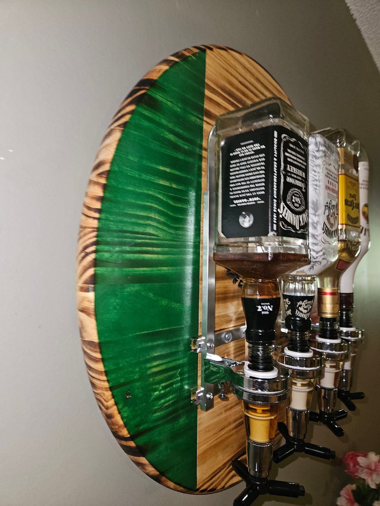 24" Mexico Flag Liquor Dispenser