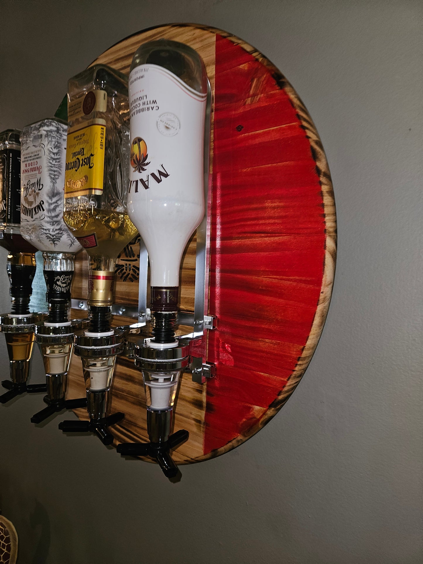 24" Mexico Flag Liquor Dispenser