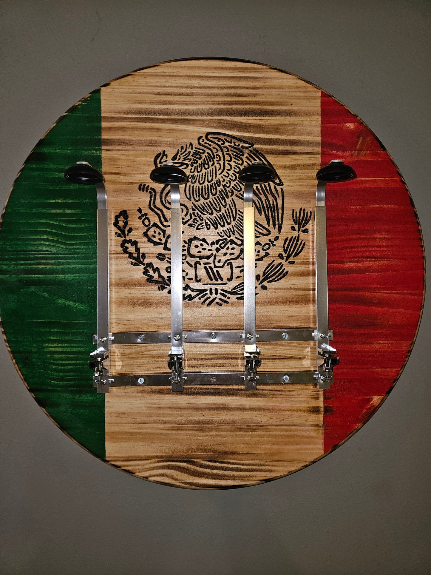 24" Mexico Flag Liquor Dispenser